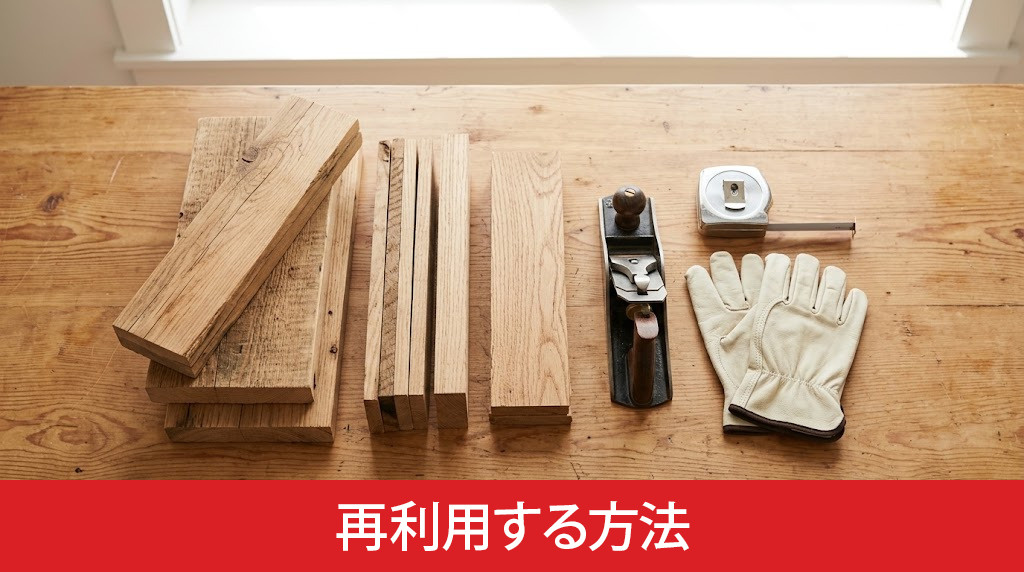 解体木材を再利用する方法