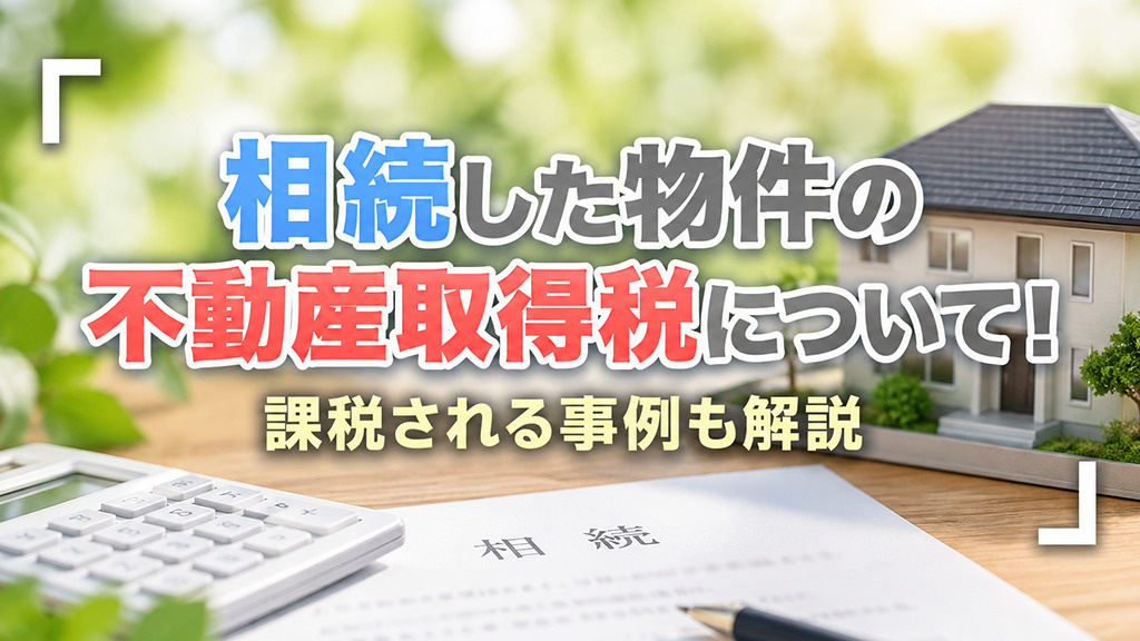 相続した物件の不動産取得税について!課税される事例も解説