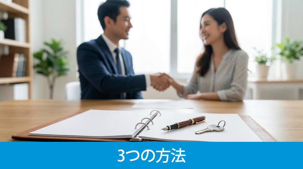 旧耐震物件を売却する3つの方法
