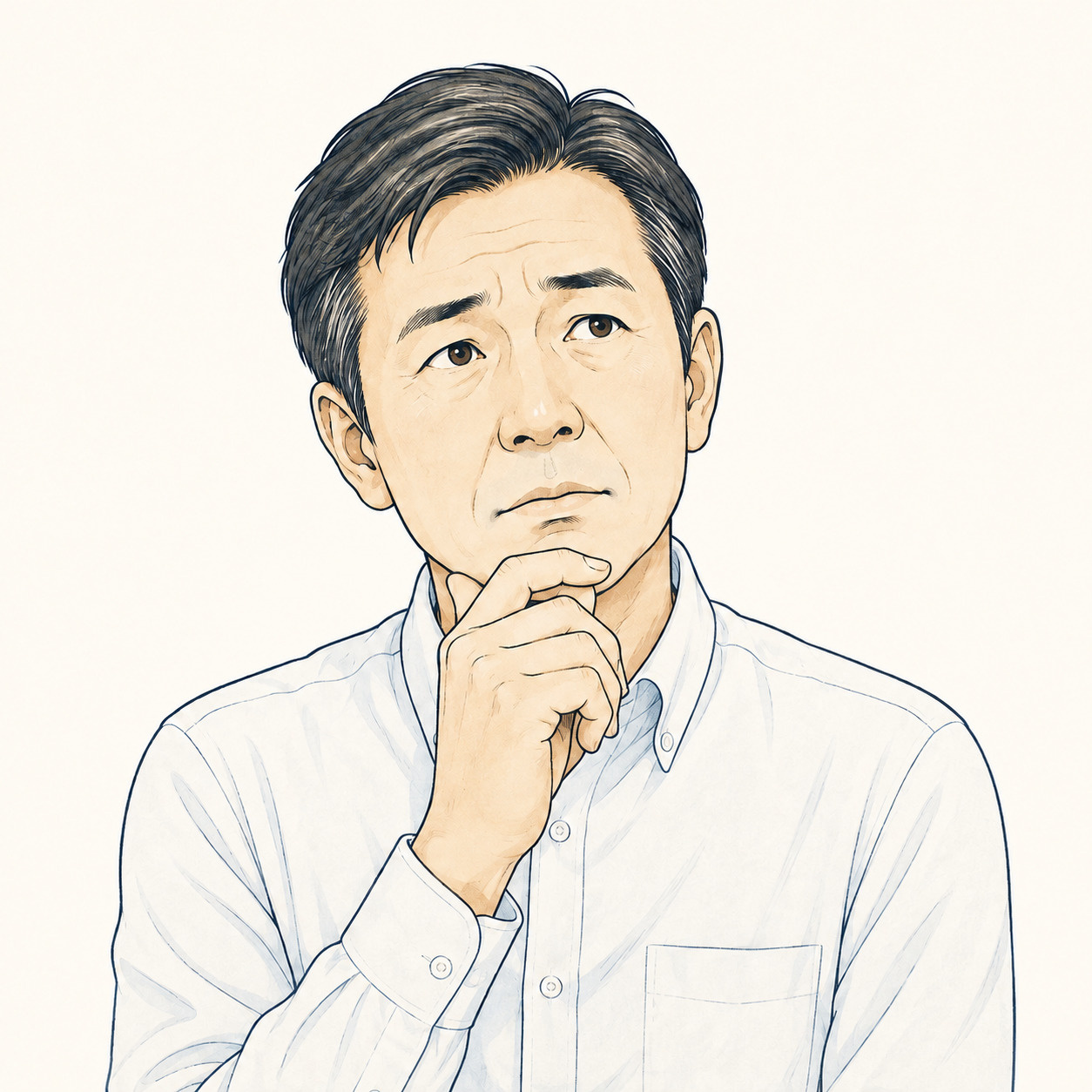50代会社員のご相談者をイメージしたイラスト