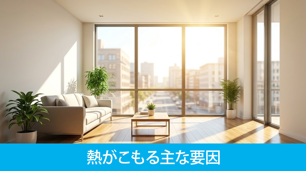 部屋に熱がこもる主な要因