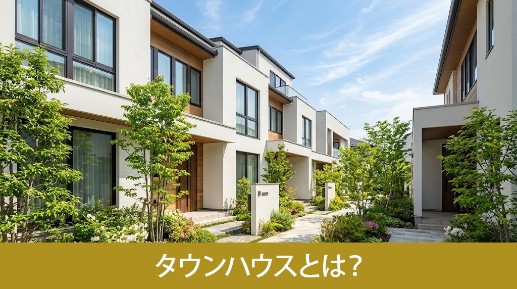 タウンハウスとは?一戸建てとの違いを解説
