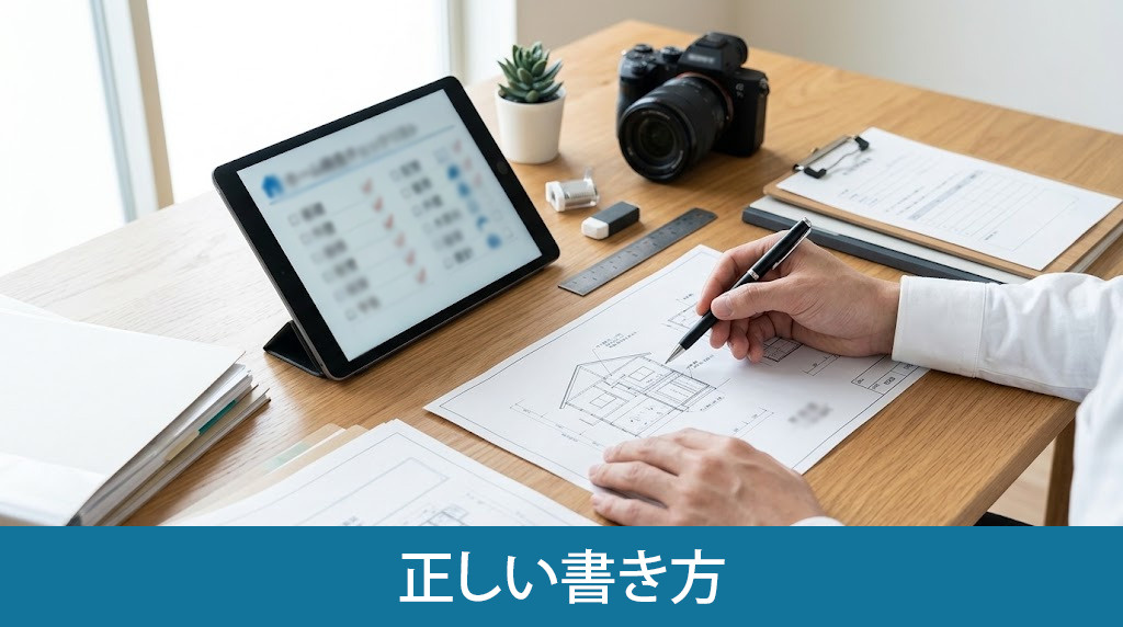 物件状況報告書の正しい書き方