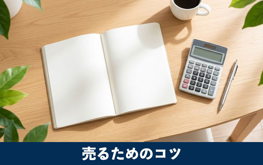 価格を下げずに高く早く売るためのコツ