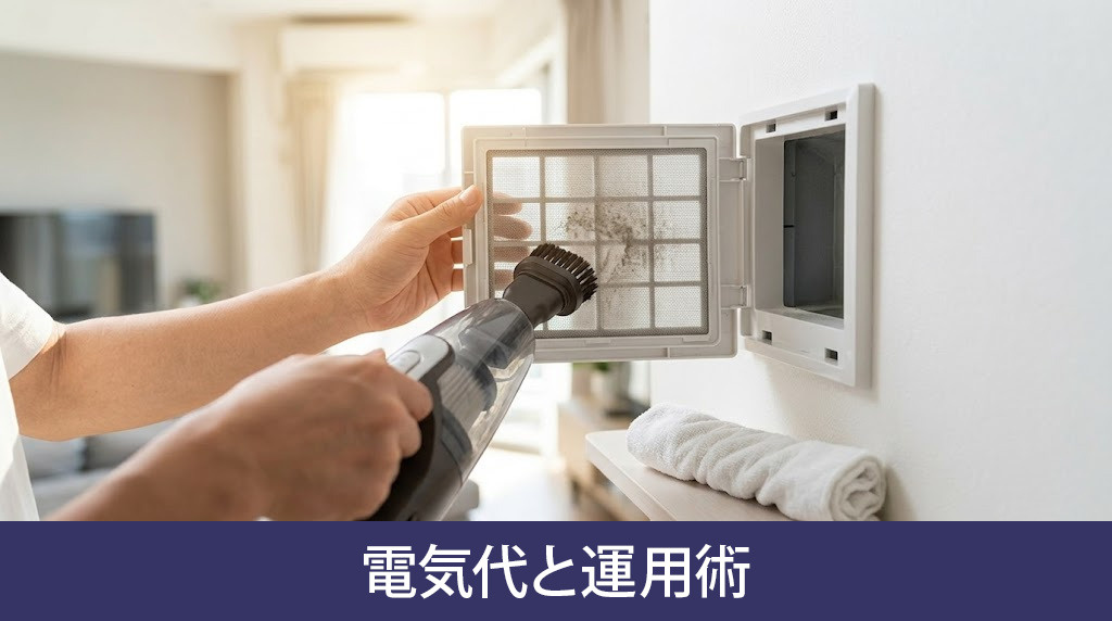 24時間換気システムの電気代と運用術
