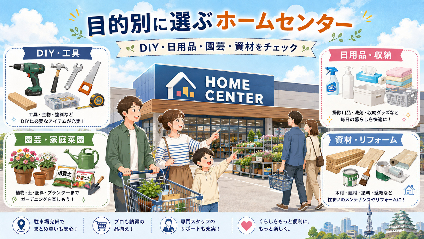 目的別ホームセンター