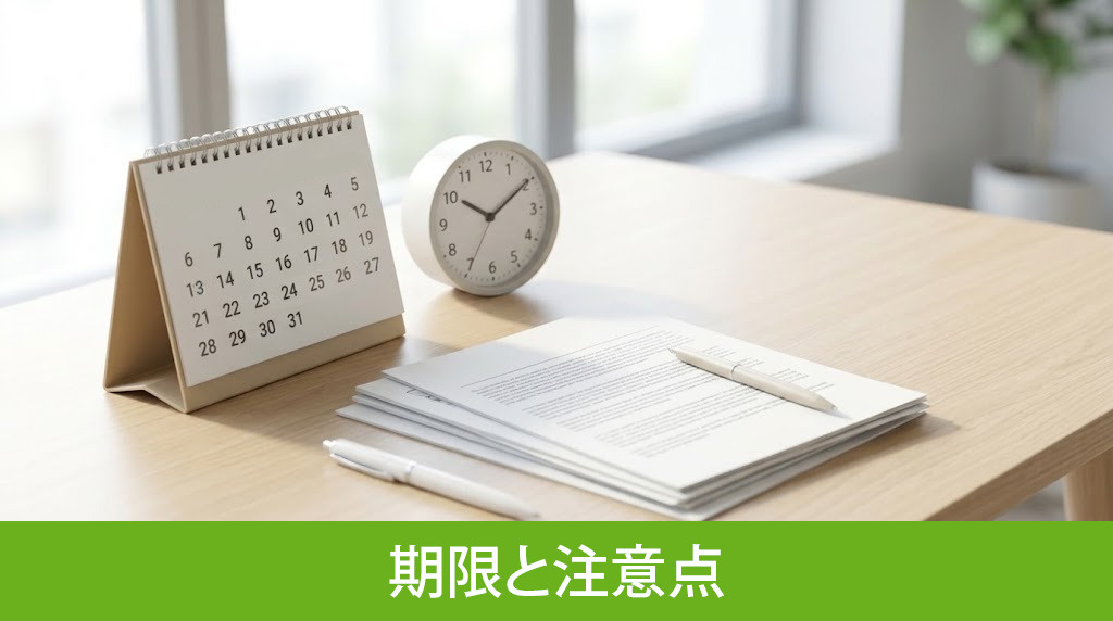 失敗しないための還付申請の期限と注意点