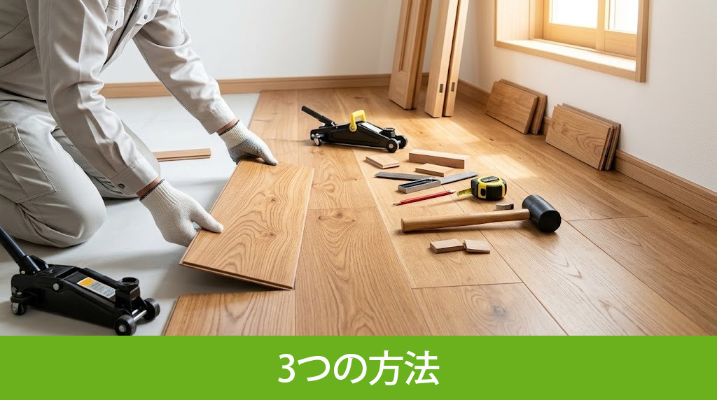 失敗しないフローリング張替えの3つの方法