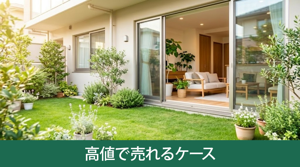 低層階のマンションでも高値で売れるケース