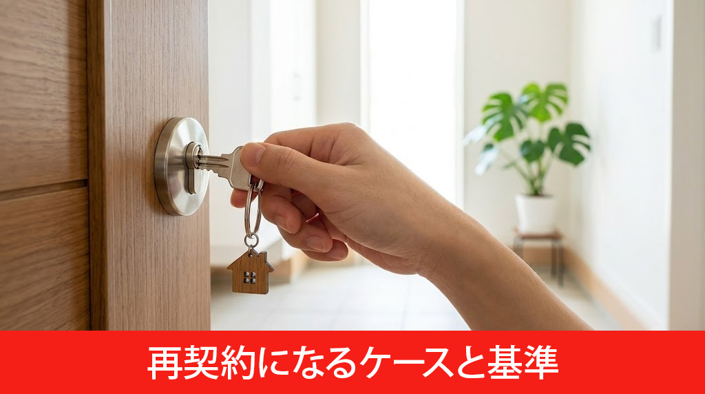 再契約になるケースと基準