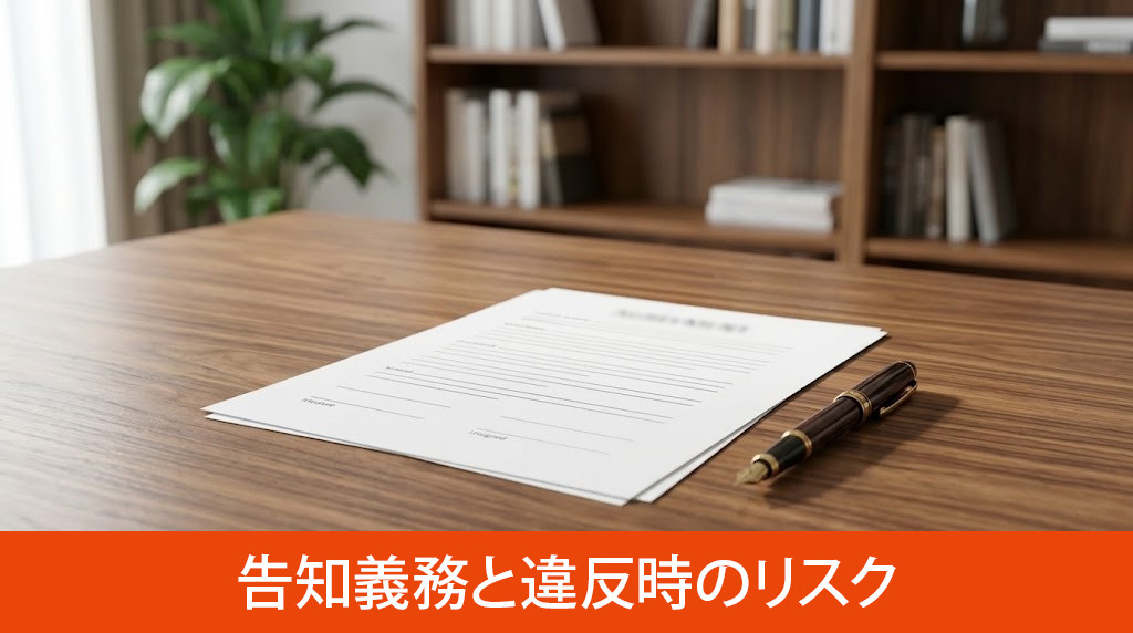 心理的瑕疵の告知義務と違反時のリスク