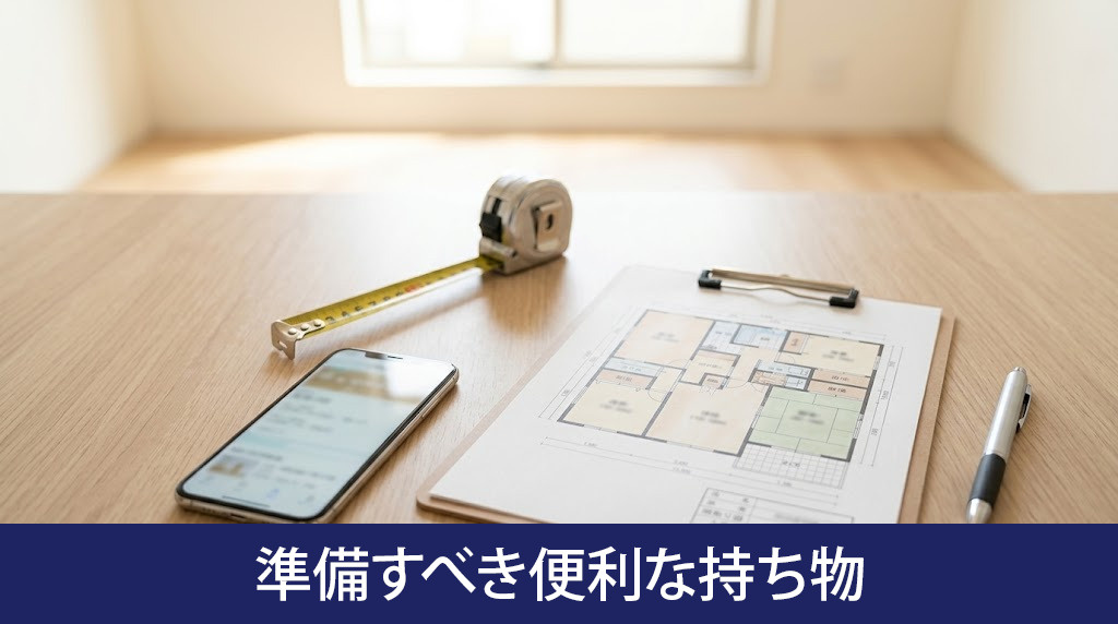賃貸物件の内見に準備すべき便利な持ち物