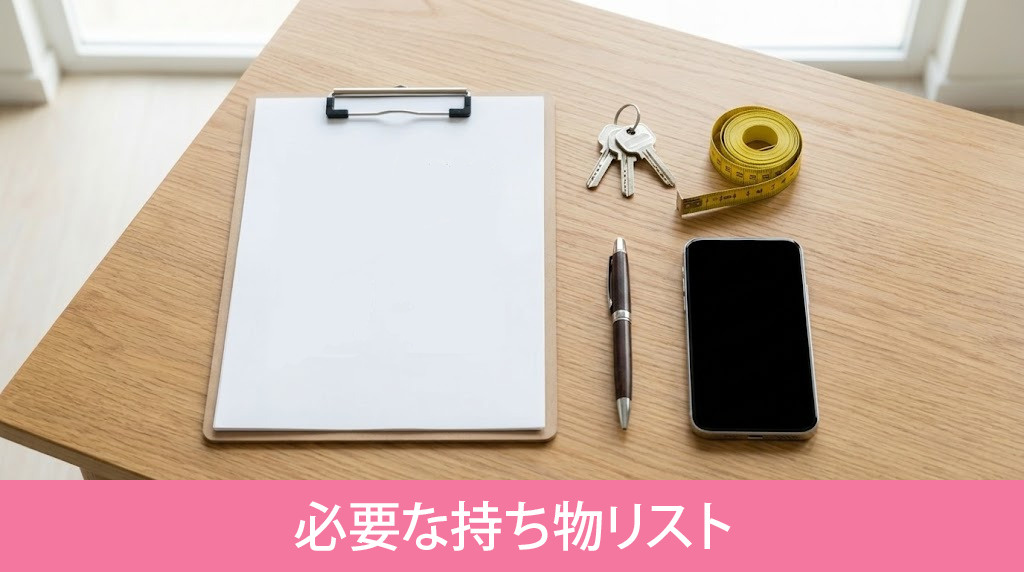 退去立ち会いで必要な持ち物リスト