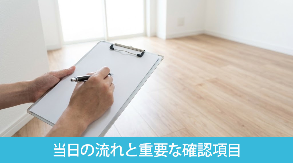 退去立ち会い当日の流れと重要な確認項目