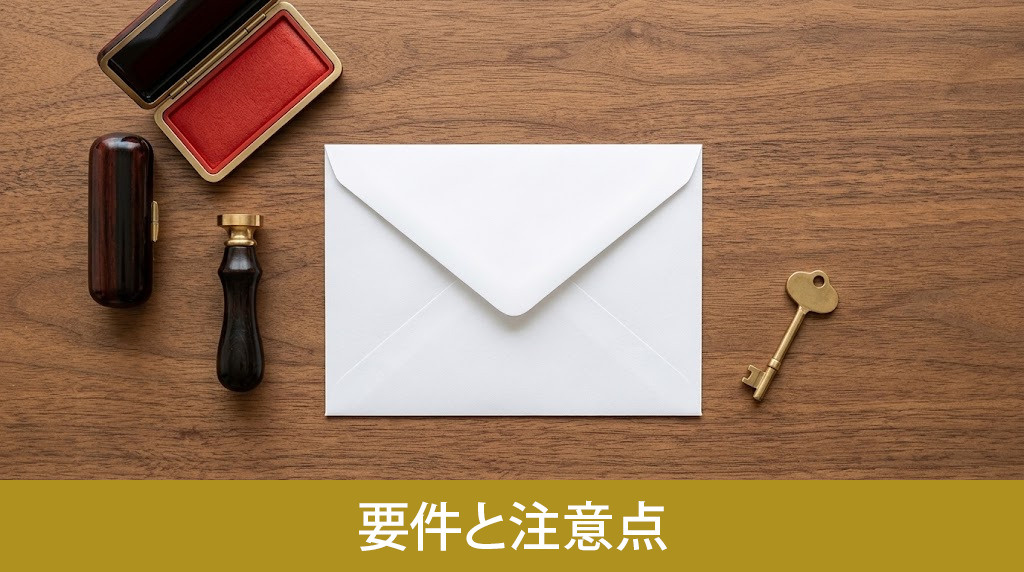 秘密証書遺言の要件と注意点