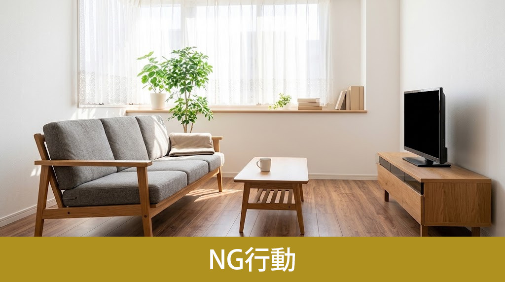 家の売却中にやってはいけないNG行動