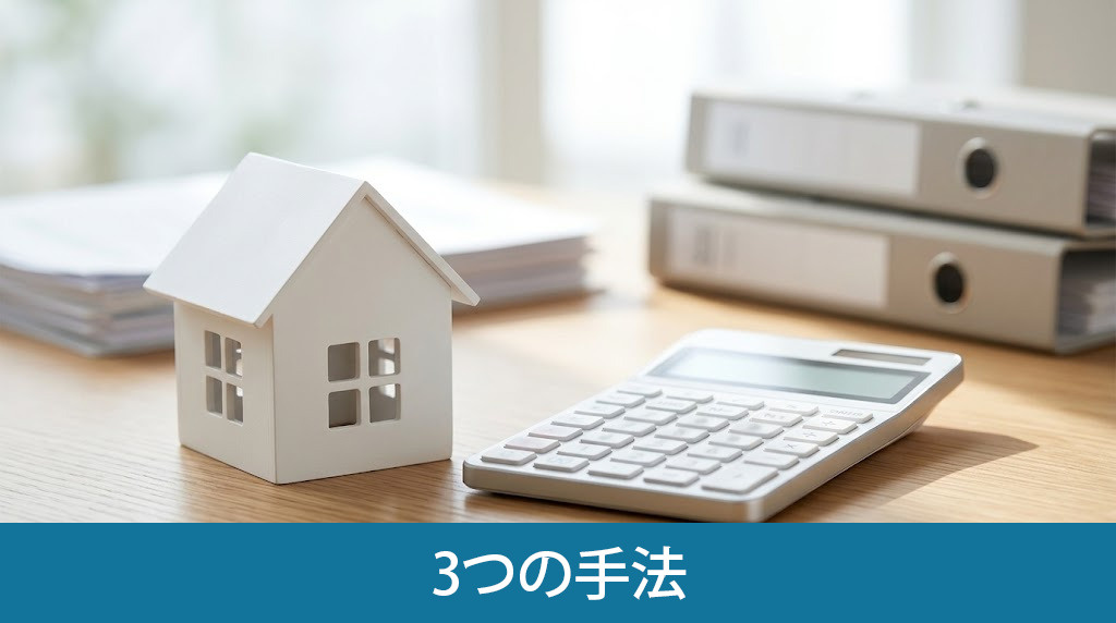 家の査定額を算出する3つの手法
