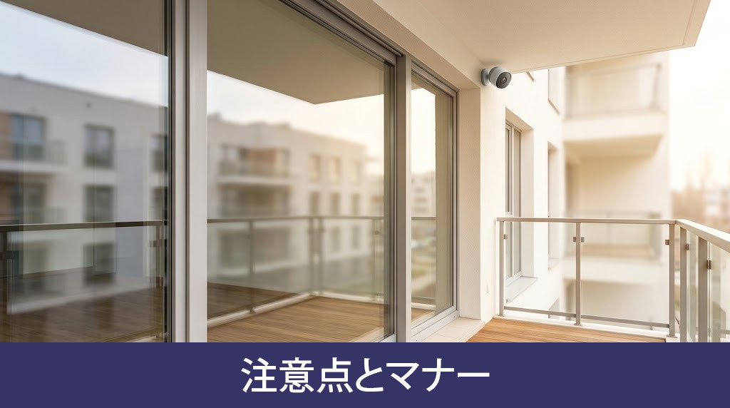 玄関やベランダに設置する際の注意点とマナー