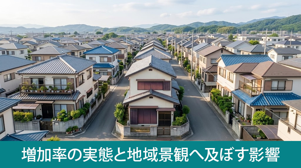空き家増加率の実態と地域景観へ及ぼす影響