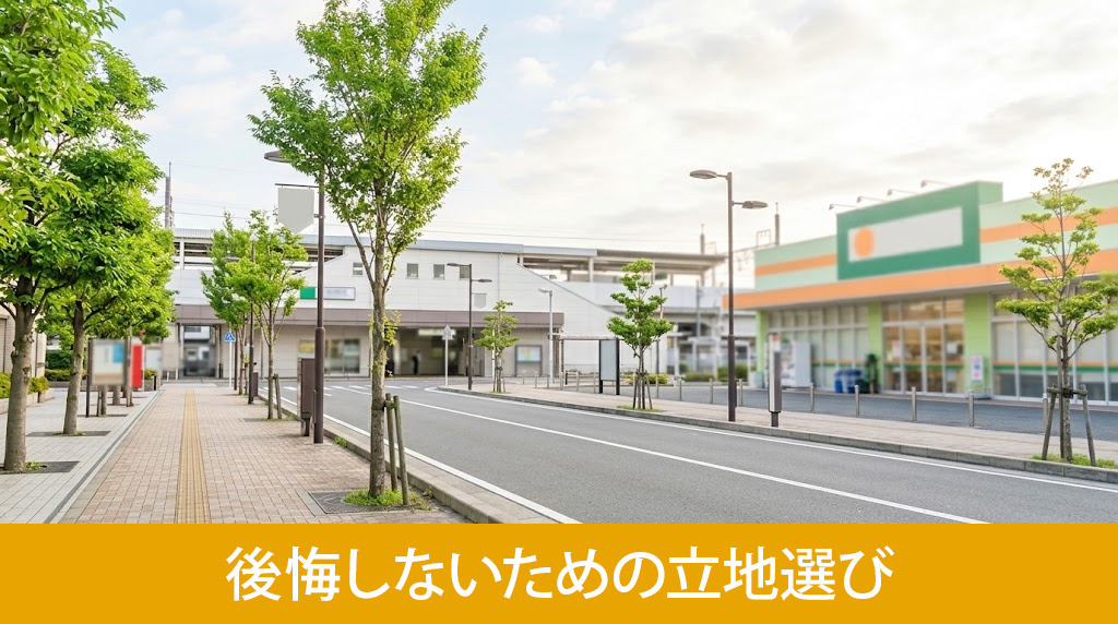 後悔しないための立地選び