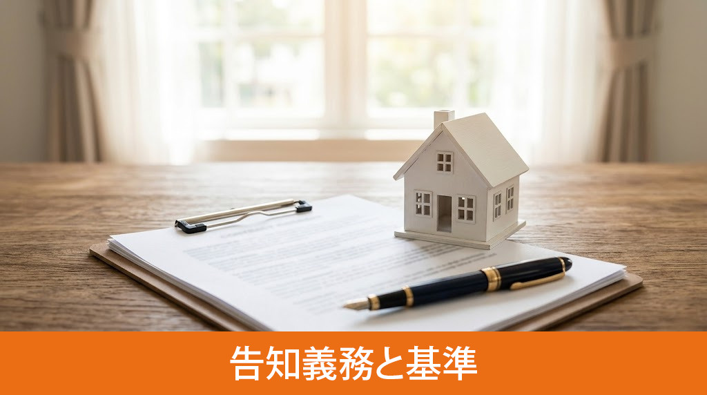近隣トラブル物件売却時の告知義務と基準