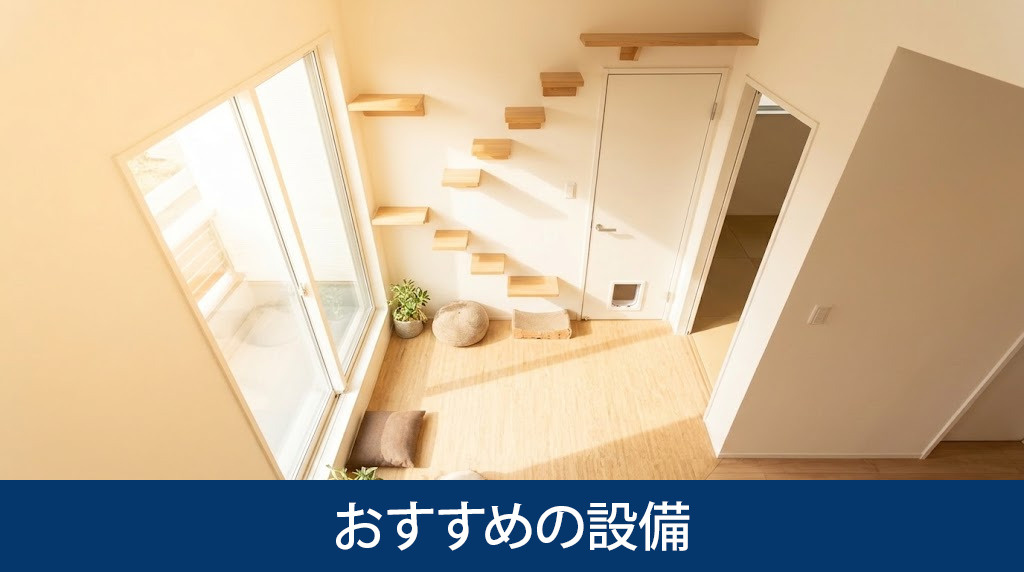 猫との快適な共生を実現するおすすめの設備