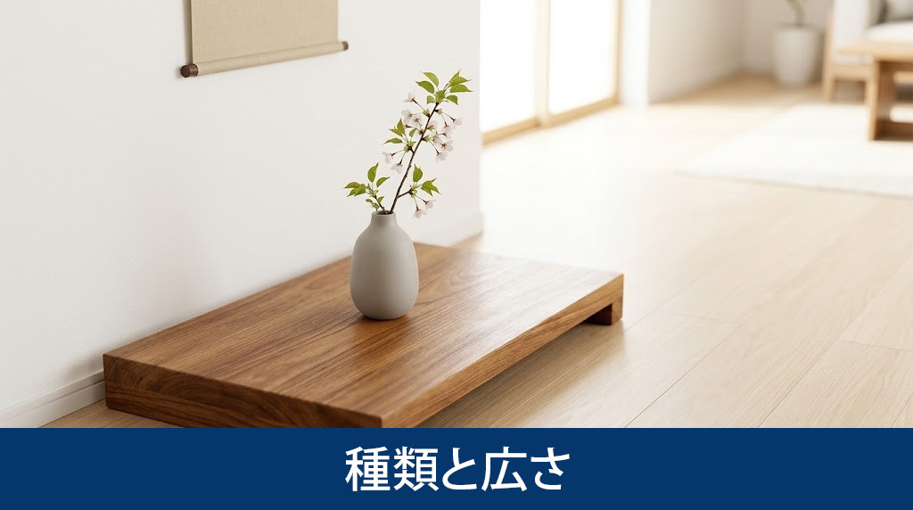 現代の一戸建てに合う床の間の種類と広さ