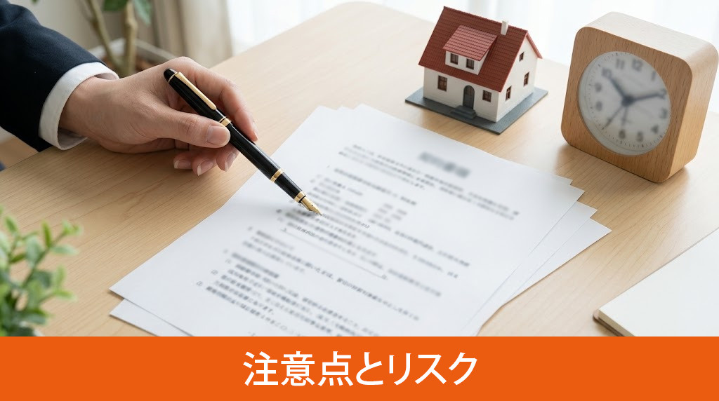 買い戻し特約を結ぶ際の注意点とリスク