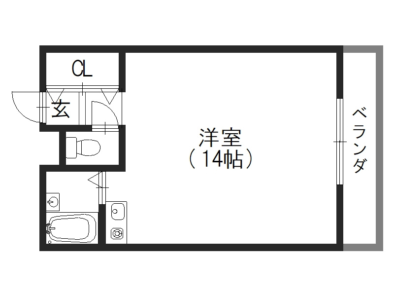 ドミール喜連405 間取り図