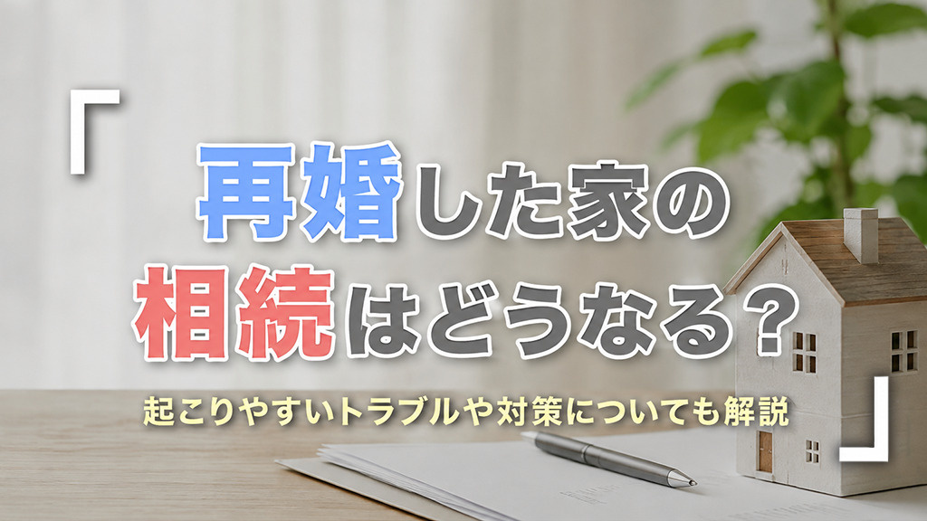 再婚した家の相続はどうなる?起こりやすいトラブルや対策についても解説