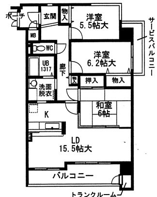 ポラリス605 間取り図
