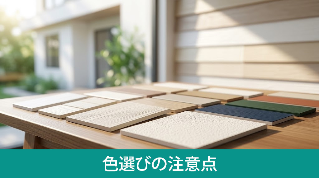 外壁塗装で後悔しないための色選びの注意点