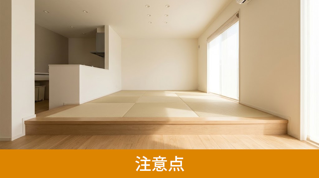 小上がりをリノベーションで作る際の注意点