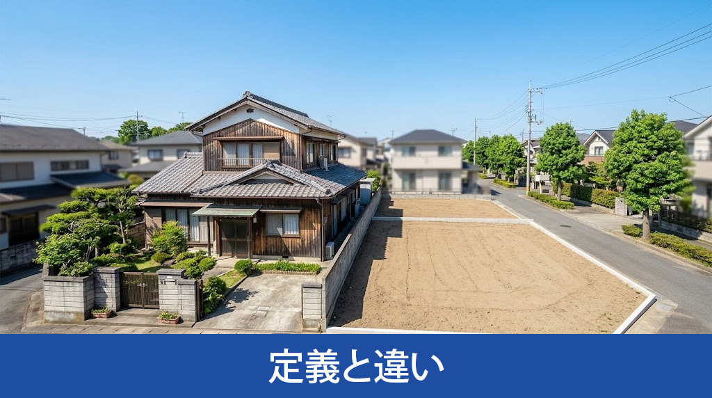 古家付き土地と更地渡しの定義と違い