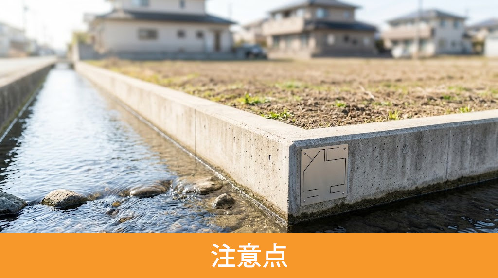 水路に面した土地を売却する際の注意点