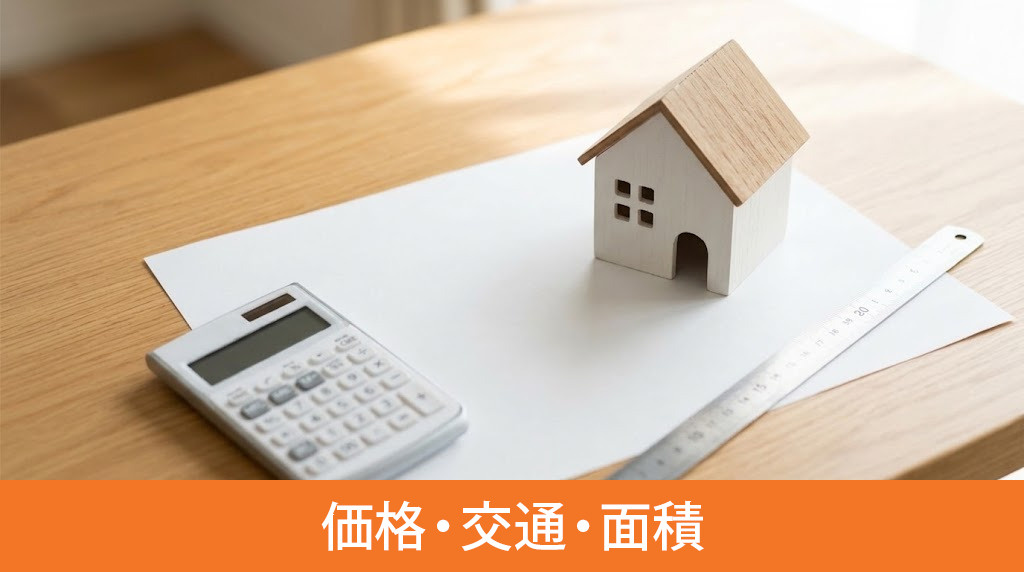 価格・交通・面積で物件の概要を正しく把握