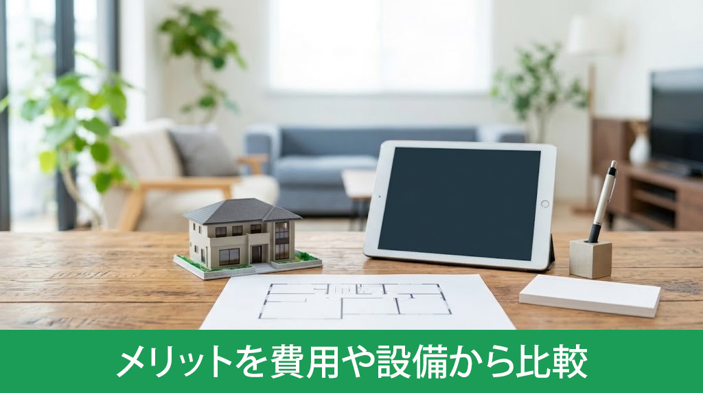 新築と中古のメリットを費用や設備から比較
