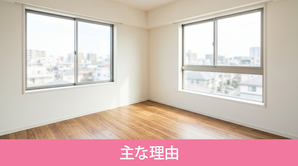 角部屋はやめたほうがいいと言われる主な理由