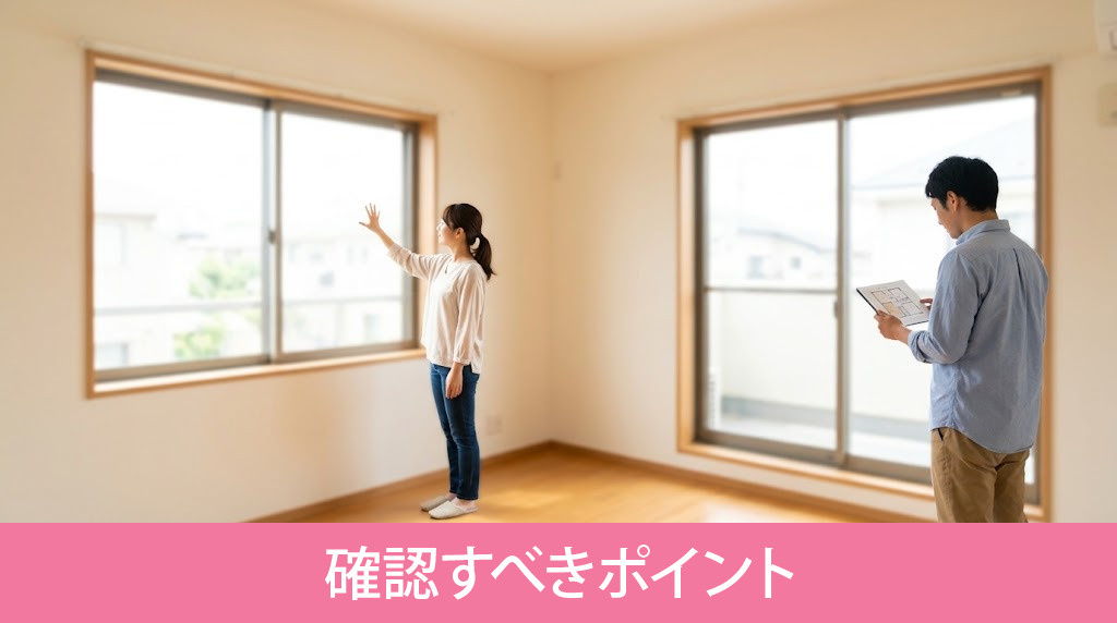 角部屋の内見で確認すべきポイント