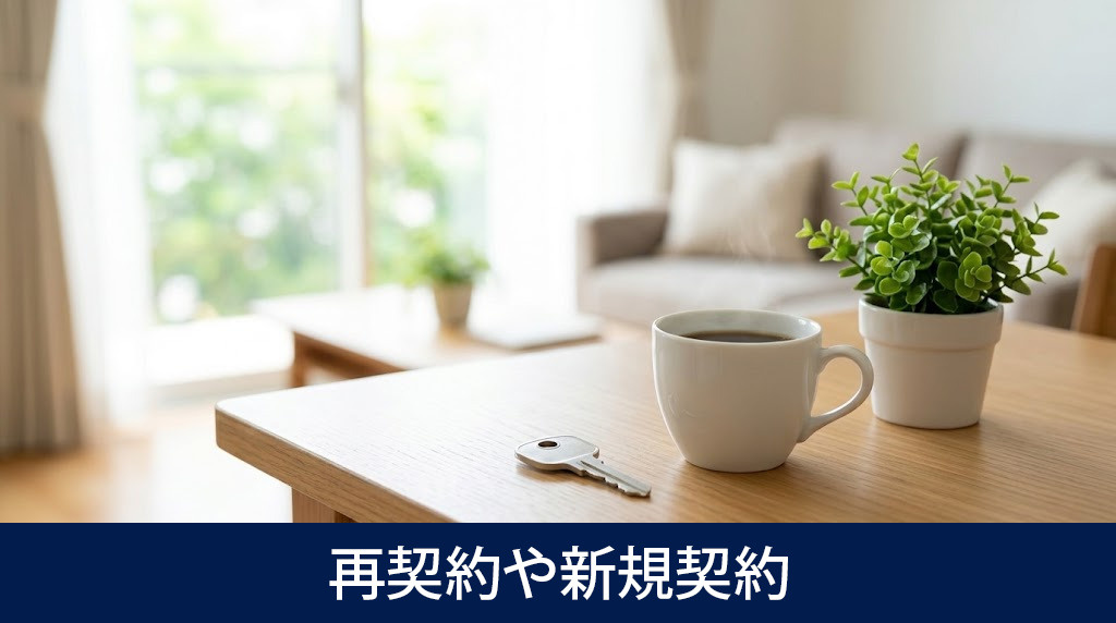 再契約や新規契約が必要となるケースと基準