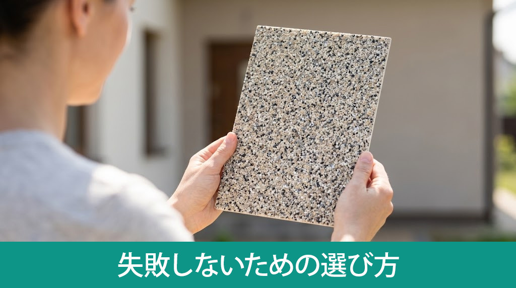 多彩模様塗料で失敗しないための選び方