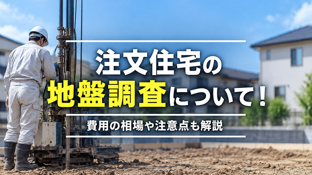 注文住宅の地盤調査について!費用の相場や注意点も解説