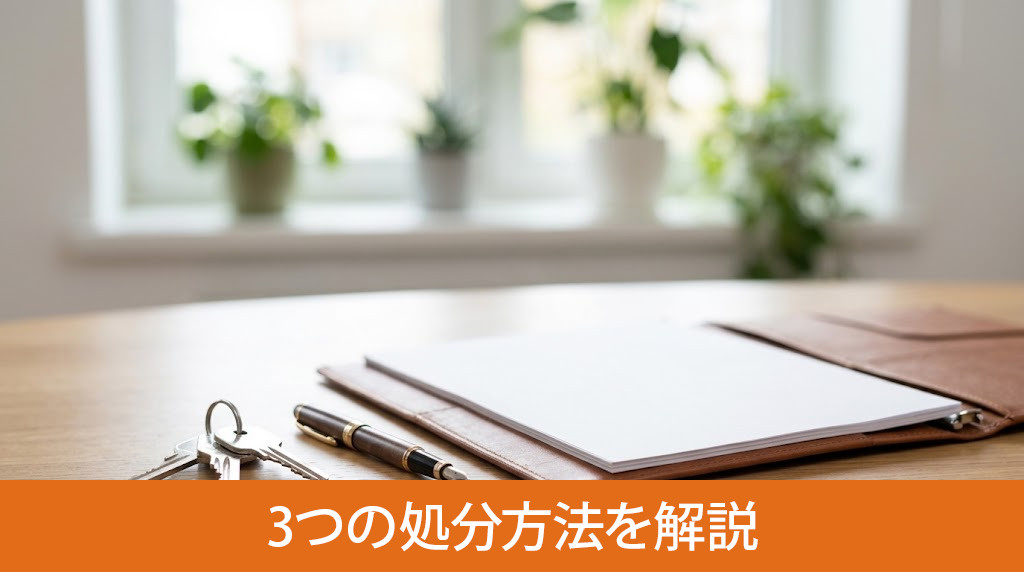 いらない家の具体的な3つの処分方法を解説