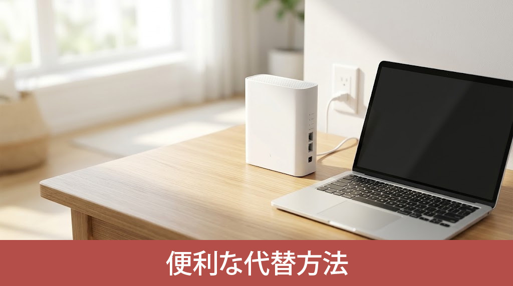 賃貸で光回線が使えない時の便利な代替方法