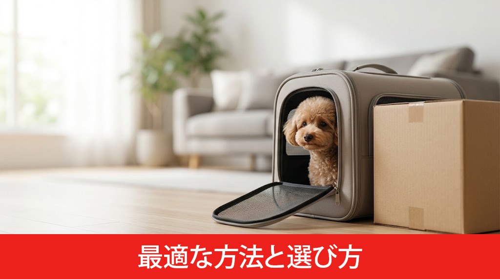 ペットと新居へ移動する最適な方法と選び方