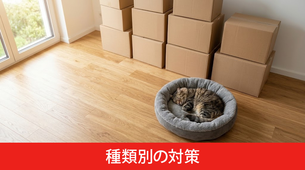 自分で引っ越しを成功させるための種類別の対策
