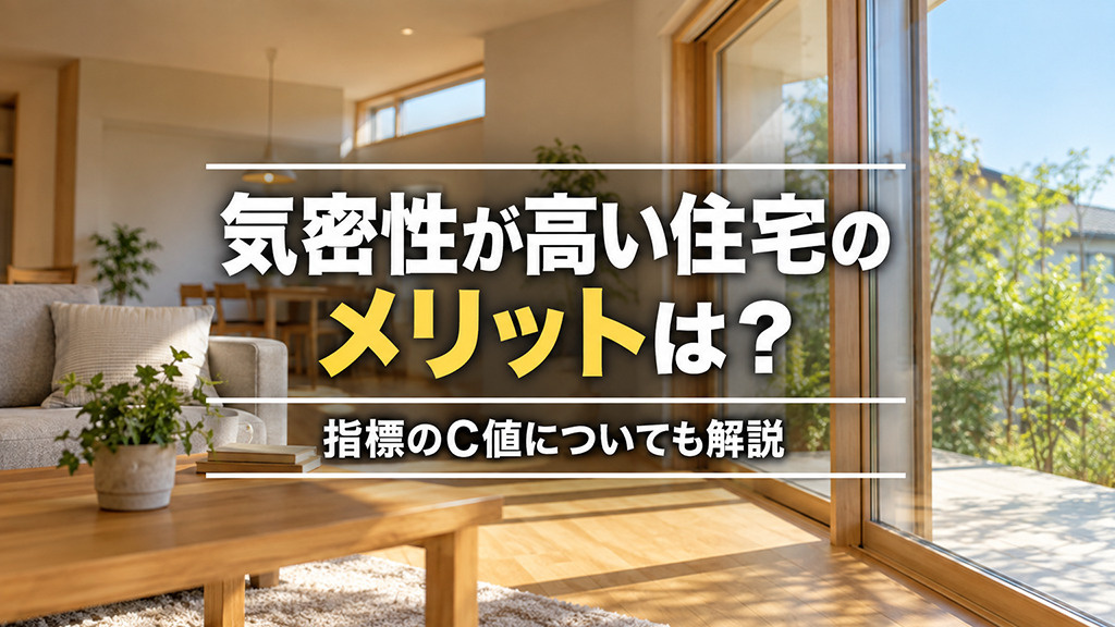 気密性が高い住宅のメリットは?指標のC値についても解説