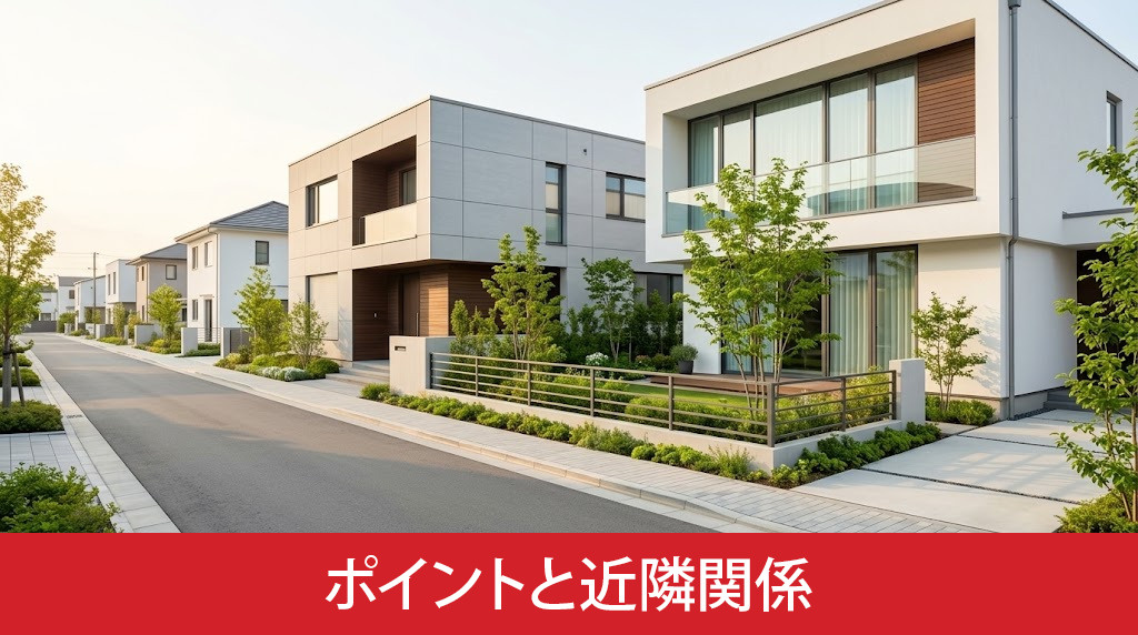 購入前に押さえるべきポイントと近隣関係
