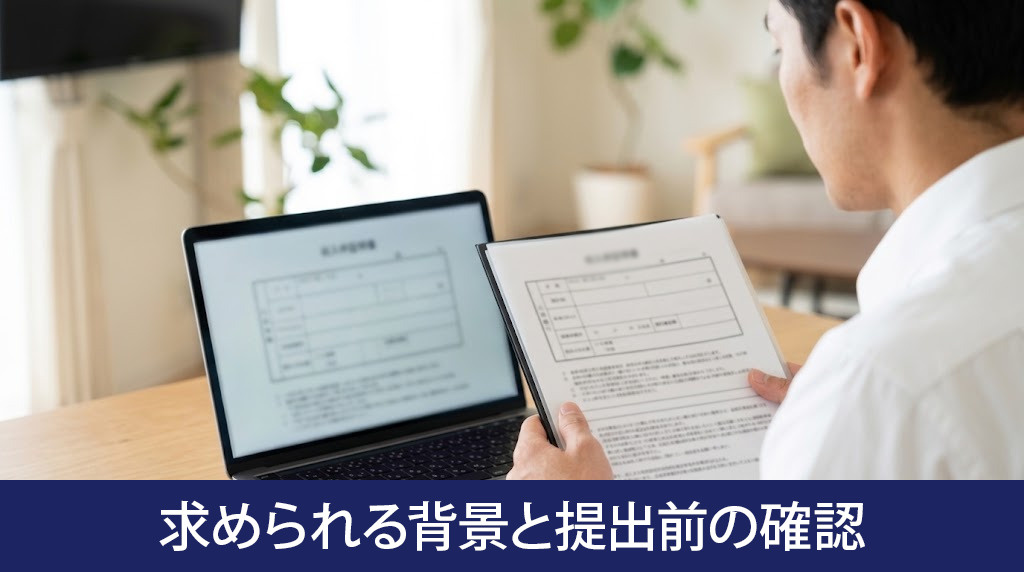 収入証明書が求められる背景と提出前の確認
