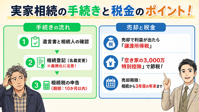 一目でわかる!相続手続きの要点まとめ